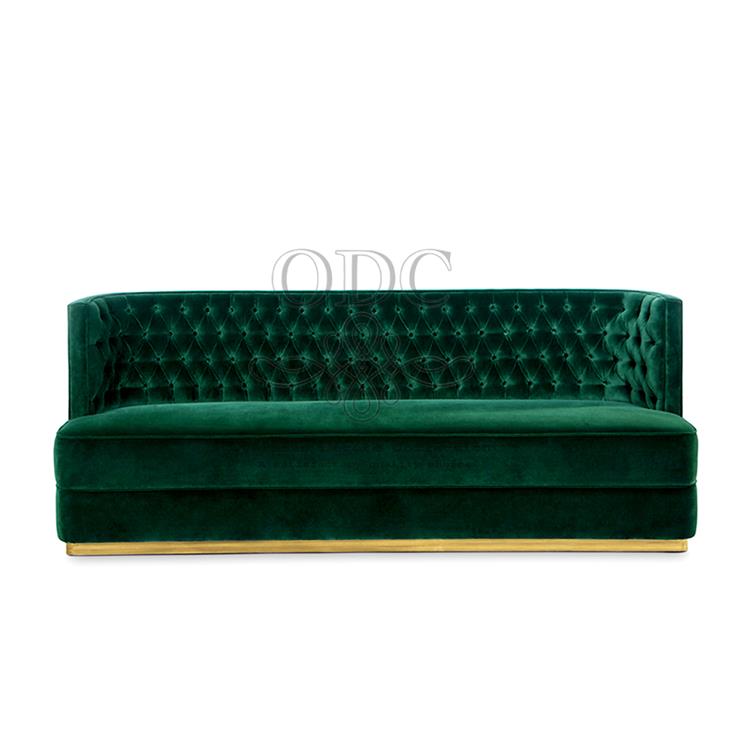 Dark Green Camel Back Modern Appearance sofa 