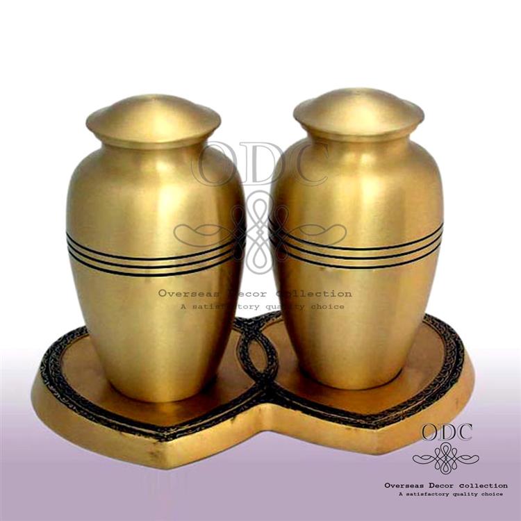 Enter Brass Companion Urns