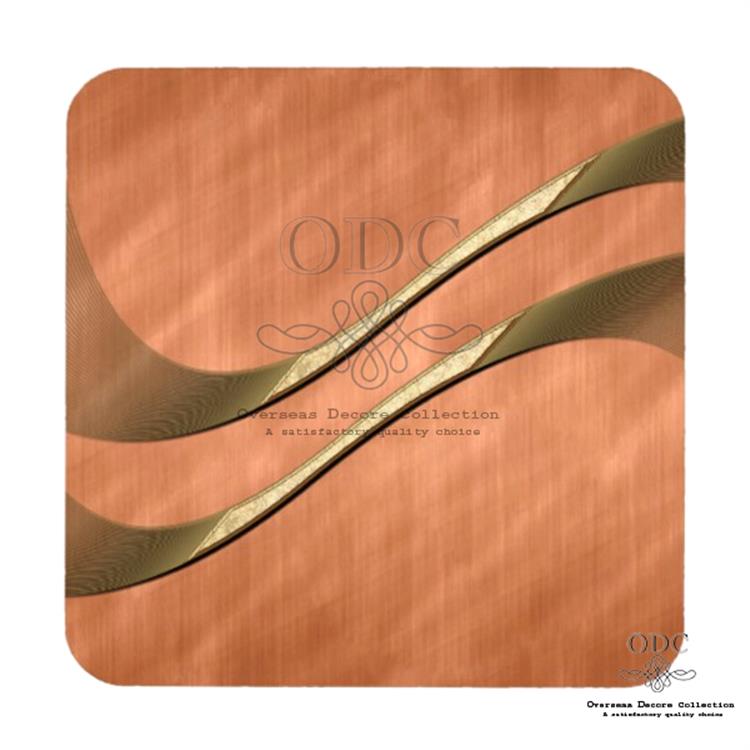 Brass Inlay 100% Pure Copper Coasters 