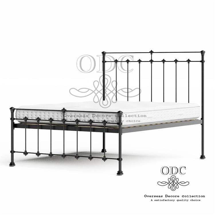 Metal Black High-quality Modern Double Bed