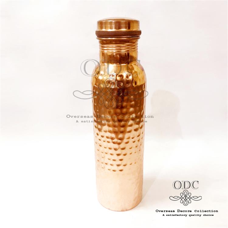 Hammered 100% Pure Aurvadic Copper Water Bottle