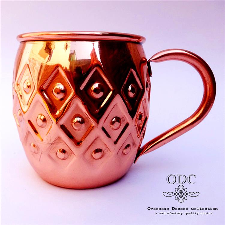 Barrel 100% Pure Copper Squire Hammered Barrel Mug