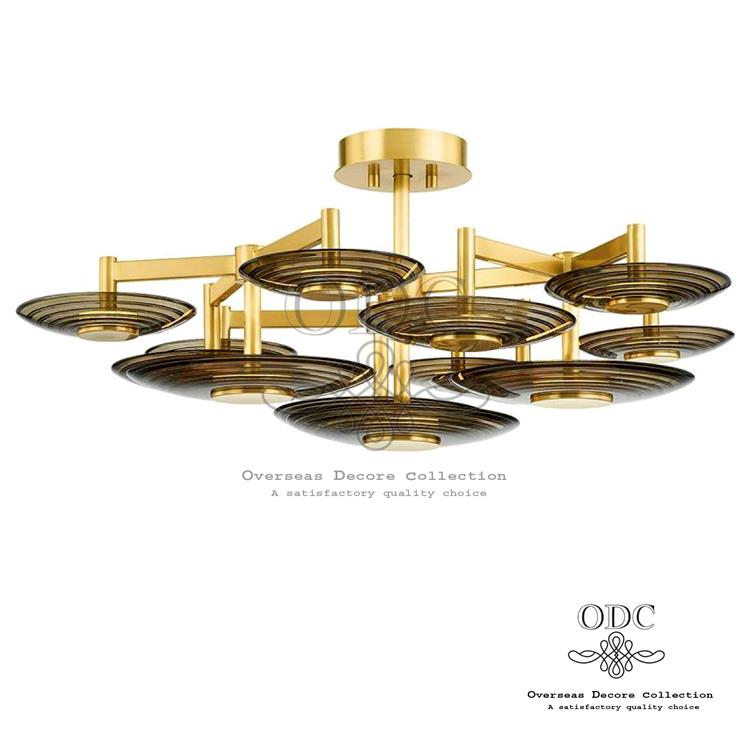 Nine (9) Lights Modern Appearance Semi Flush Mount